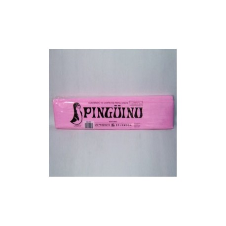 PAPEL CREPE 06 ROSA PALIDO PINGUINO 0.50X2M