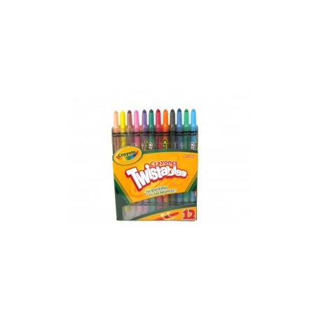 CRAYONES TWISTABLES CRAYOLA 12CLS
