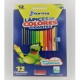 COLORES DE MADERA NORMA TRIANGULAR GIGANTE 12CLS