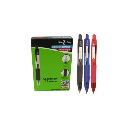 BOLIGRAFO MINI ZEBRA Z GRIP PUNTO MEDIANO 1MM ROJO