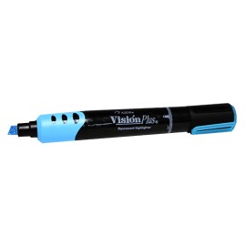 MARCADOR RESALTADOR AZOR VISION PLUS AZUL PUNTA CINCEL