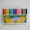 MARCADOR DE AGUA CRAYOLA LAVABLE CON 12COLORES