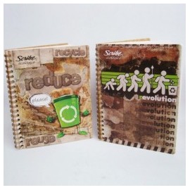 CUADERNO PROFESIONAL SCRIBE ESPIRAL DOBLE 100HJ ECOLOGICO CUADRO GRANDE