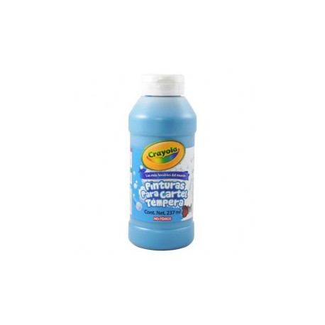 PINTURA TEMPERA LAVABLE CRAYOLA AZUL TURQUESA 237ML