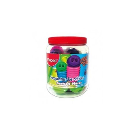 SACAPUNTAS MAPED CROC CROC 2 ORIFIOS GUSANO