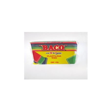PLASTILINA MARQUETA BACO DE 140GRS AMARILLO