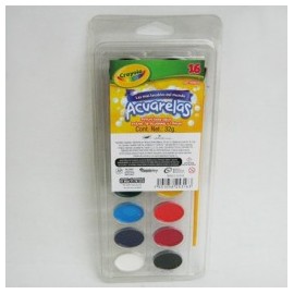 ACUARELAS CRAYOLA LAVABLES 16COLORES