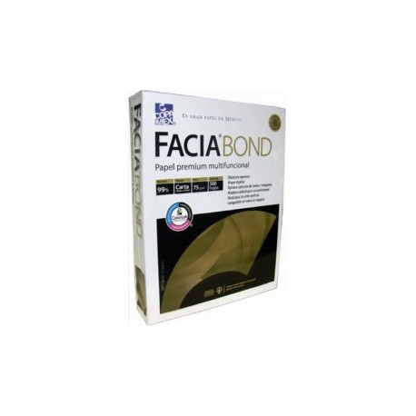 PAPEL FACIA BOND CARTA 99% BLANCURA 500H (75GRS)