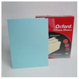 FOLDER DE CARTULINA OFICIO AZUL OXFORD