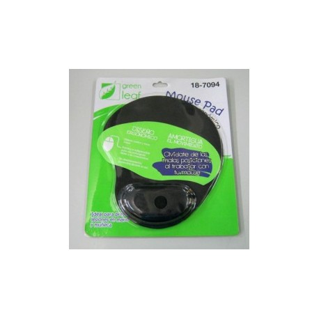 COJIN PARA MOUSE CON GEL DESCANSA MUÑECAS GREEN