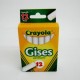 GISES BLANCO CRAYOLA 12PZ COMPRIMIDO