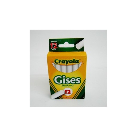 GISES BLANCO CRAYOLA 12PZ COMPRIMIDO
