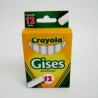 GISES BLANCO CRAYOLA 12PZ COMPRIMIDO