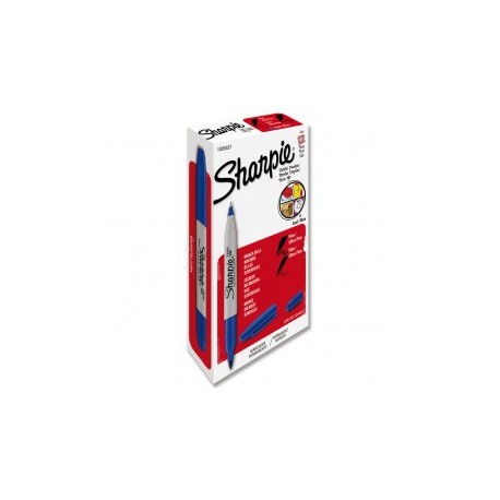 PLUMIN PERMANENTE SHARPIE TWIN TIP AZUL DOBLE PUNTA