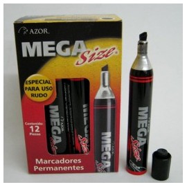 MARCADOR PERMANENTE MEGA SIZE NEGRO