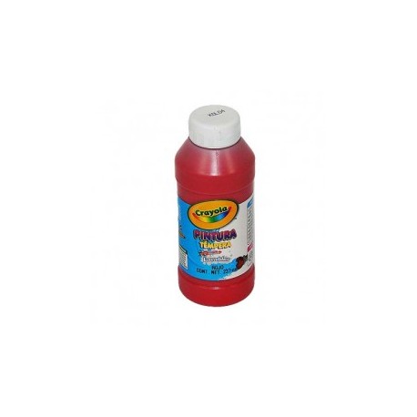 PINTURA TEMPERA LAVABLE CRAYOLA ROJA DE 237ML