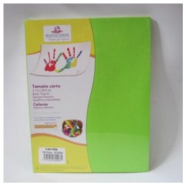 PAPEL CARTA VERDE 100H EUROCOLOR