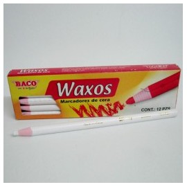 MARCADOR DE CERA BACO BLANCO WAXOS