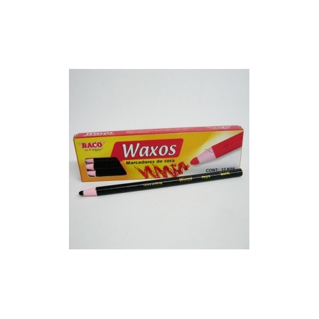 MARCADOR DE CERA BACO NEGRO WAXOS