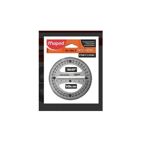 TRANSPORTADOR TECHNIC PRO 360 10CMS