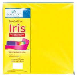 CARTULINA IRIS MATE 50X65CMS AMARILLA EUROMAC