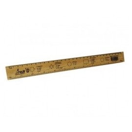 REGLA DE MADERA 30CMS ARLY