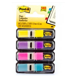 NOTAS ADHESIVAS 683 4AB MINIBANDERITAS POST-IT 11.9x43.2MM