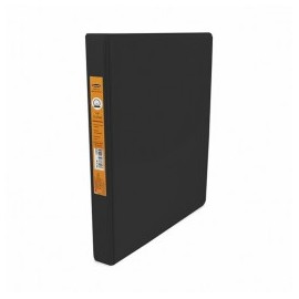CARPETA VINIL PANORAMICA 361 CARTA NEGRO 0.5" ARILLO EN O 100HJ