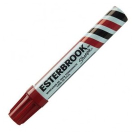 MARCADOR PERMANENTE ESTERBROOK ROJO SHARPIE