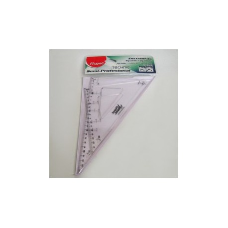 JUEGO DE ESCUADRAS MAPED C/GRADUACION SEMI PROFESIONAL25CM MAPED