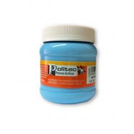 PINTURA CARTEL POLITEC L300 250ML 316 AZUL PASTEL