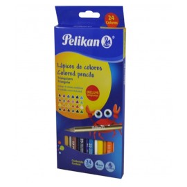 COLORES MADERA PELIKAN TRIANG 24PZ LARGOS