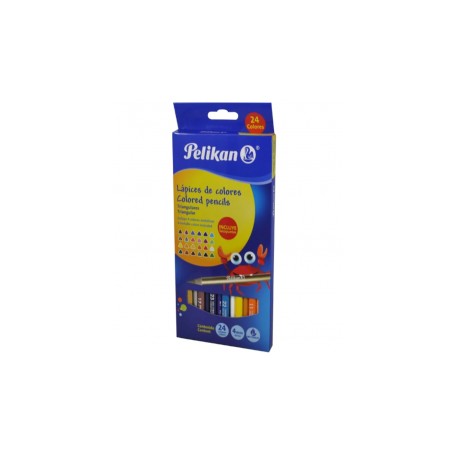 COLORES MADERA PELIKAN TRIANG 24PZ LARGOS