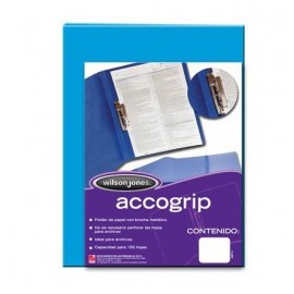 CARPETA T PRESSB OFICIO WLSON JONES NP C/PALANCA AZUL CLARO