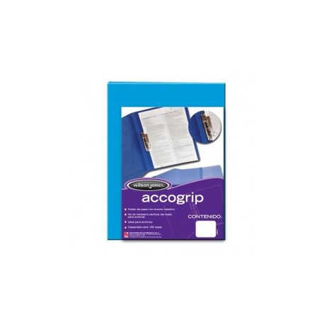 CARPETA T PRESSB OFICIO WLSON JONES NP C/PALANCA AZUL CLARO