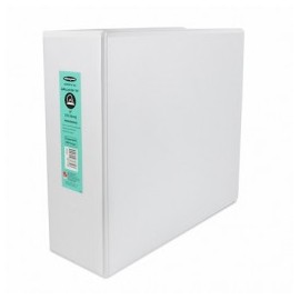CARPETA VINIL PANORAMICA 386 CARTA BLANCA 4" ARILLO EN D 860HJ