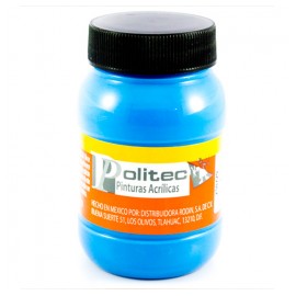 PINTURA CARTEL POLITEC L800 100ML FLOUR 805 AZUL