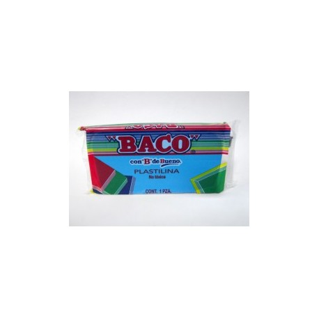 PLASTILINA MARQUETA BACO 140GRS AZUL CLARO