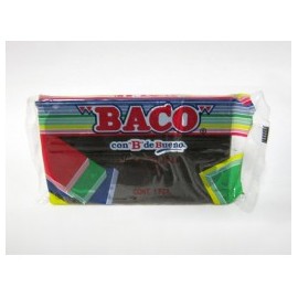PLASTILINA MARQUETA BACO 140GRS NEGRO