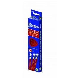 LAPIZ NORMA ROJO CARMIN TRIANGULAR CON GOMA