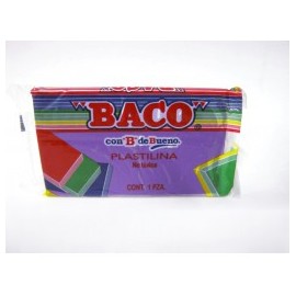 PLASTILINA MARQUETA BACO 140GRS VIOLETA