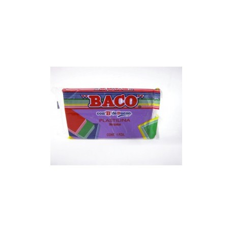 PLASTILINA MARQUETA BACO 140GRS VIOLETA