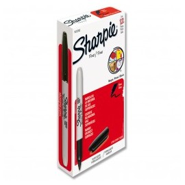 MARCADOR PLUMIN PERMANENTE SHARPIE FINO NEGRO