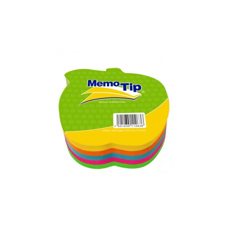 NOTAS ADHESIVAS JANEL MEMOTIP FIGURAS MANZANA 250HOJAS