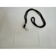 GAFETE PARA CREDENCIAL ACRILICO 10.5X8 CORDON