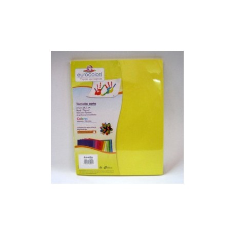PAPEL CARTA AMARILLO 100H EUROCOLOR