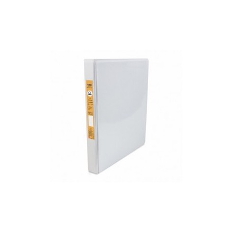 CARPETA VINIL PANORAMICA 385 CARTA BLANCA 0.5" ARILLO EN D 150HJ