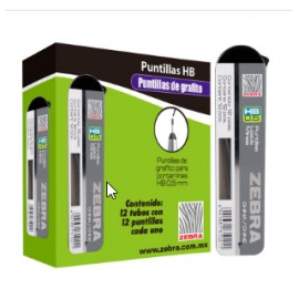 PUNTILLAS MINAS ZEBRA 0900 0.5MM HB (PIEZA)