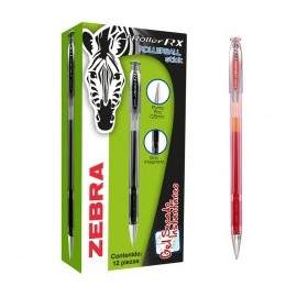 BOLIGRAFO J ROLLER RX ZEBRA PUNTO FINO 0.5 TINTA GEL ROJO