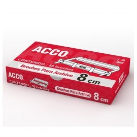 BROCHE ACCO PARA ARCHIVO DE 8CMS 50PZ (CAJA)
